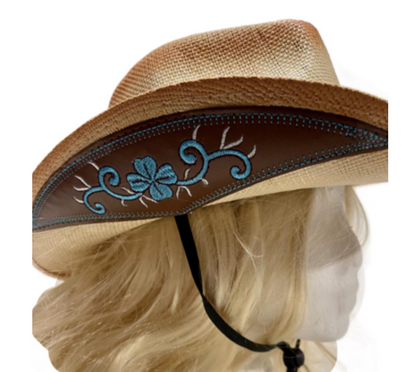 Sombrero de paja occidental Vaquero Vaquera Rodeo Sombrero Sombreros unisex