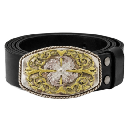 Hippie Era Bohemian Tribal Flower Womens Belt Buckle