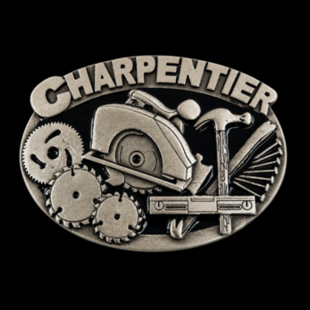 Charpentier French Carpenter Handsaw Belt Buckle