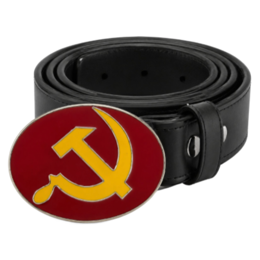 Russia USSR Soviet Hammer Sicle Flag Belt Buckle