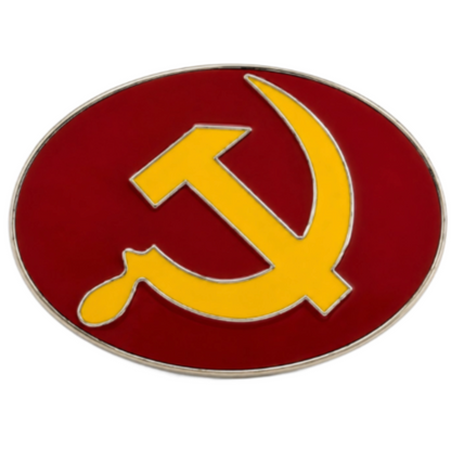 Russia USSR Soviet Hammer Sicle Flag Belt Buckle