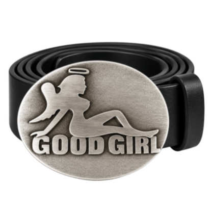 Good Girl Angel Wings Exotic Women Silhouette Belt Buckle
