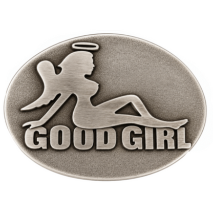Good Girl Angel Wings Exotic Women Silhouette Belt Buckle