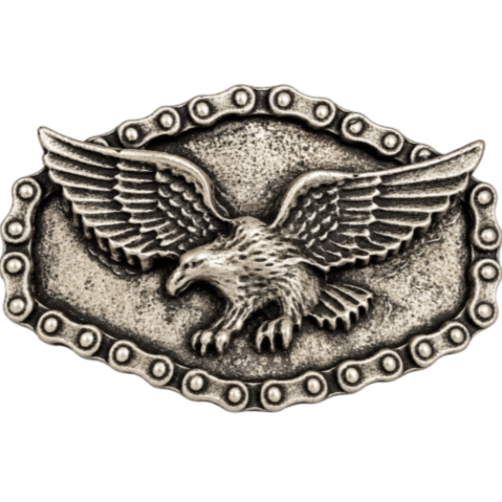 Wild Bald American Eagle Western Cowboy Belt Buckle