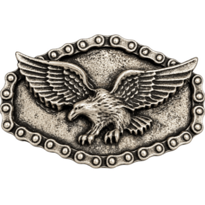 Wild Bald American Eagle Western Cowboy Belt Buckle