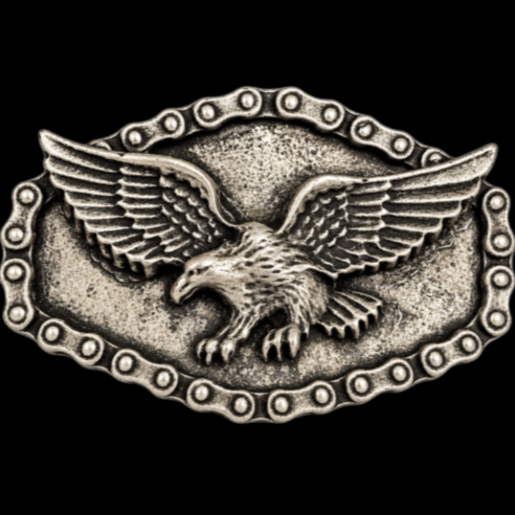 Wild Bald American Eagle Western Cowboy Belt Buckle