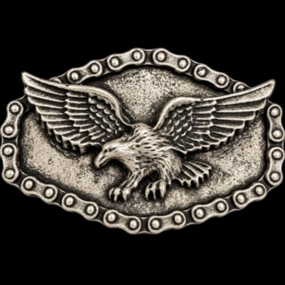 Wild Bald American Eagle Western Cowboy Belt Buckle