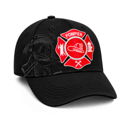 Pompiers écusson Crest  Hat Cap Baseball Black Chapeau Casquettes