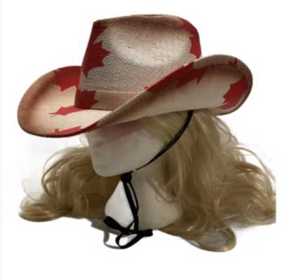 Canada Canadian Flag Mapleleaf Unisex Cowboy Cowgirl Western Hat