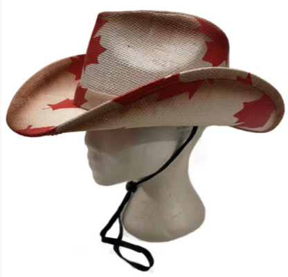 Canada Canadian Flag Mapleleaf Unisex Cowboy Cowgirl Western Hat