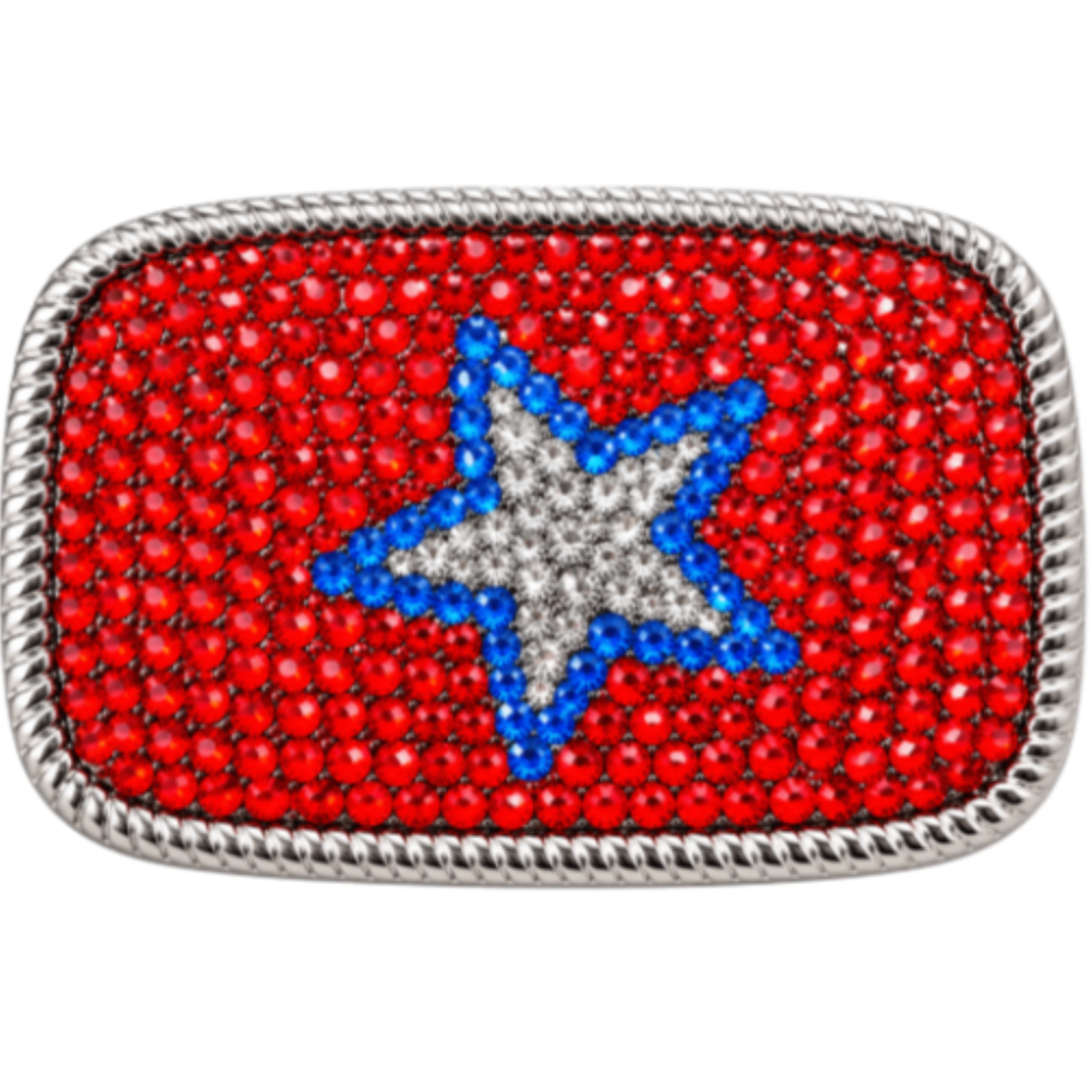 Belt Buckle Rhinestone Star Disco Fashion Buckles