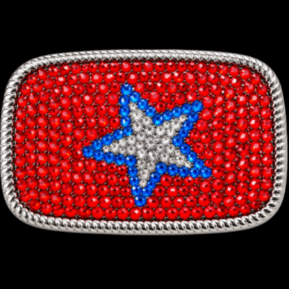 Belt Buckle Rhinestone Star Disco Fashion Buckles
