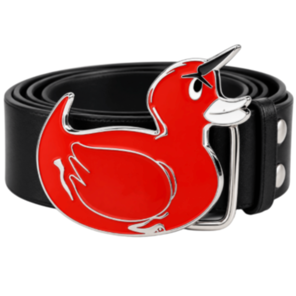 Red Devil Duck Belt Buckle With Horns – Get Your Ducks Straight!