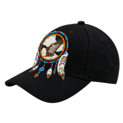 Native Dreamcatcher Feather Baseball Hat | Artistic Heritage Ball Cap