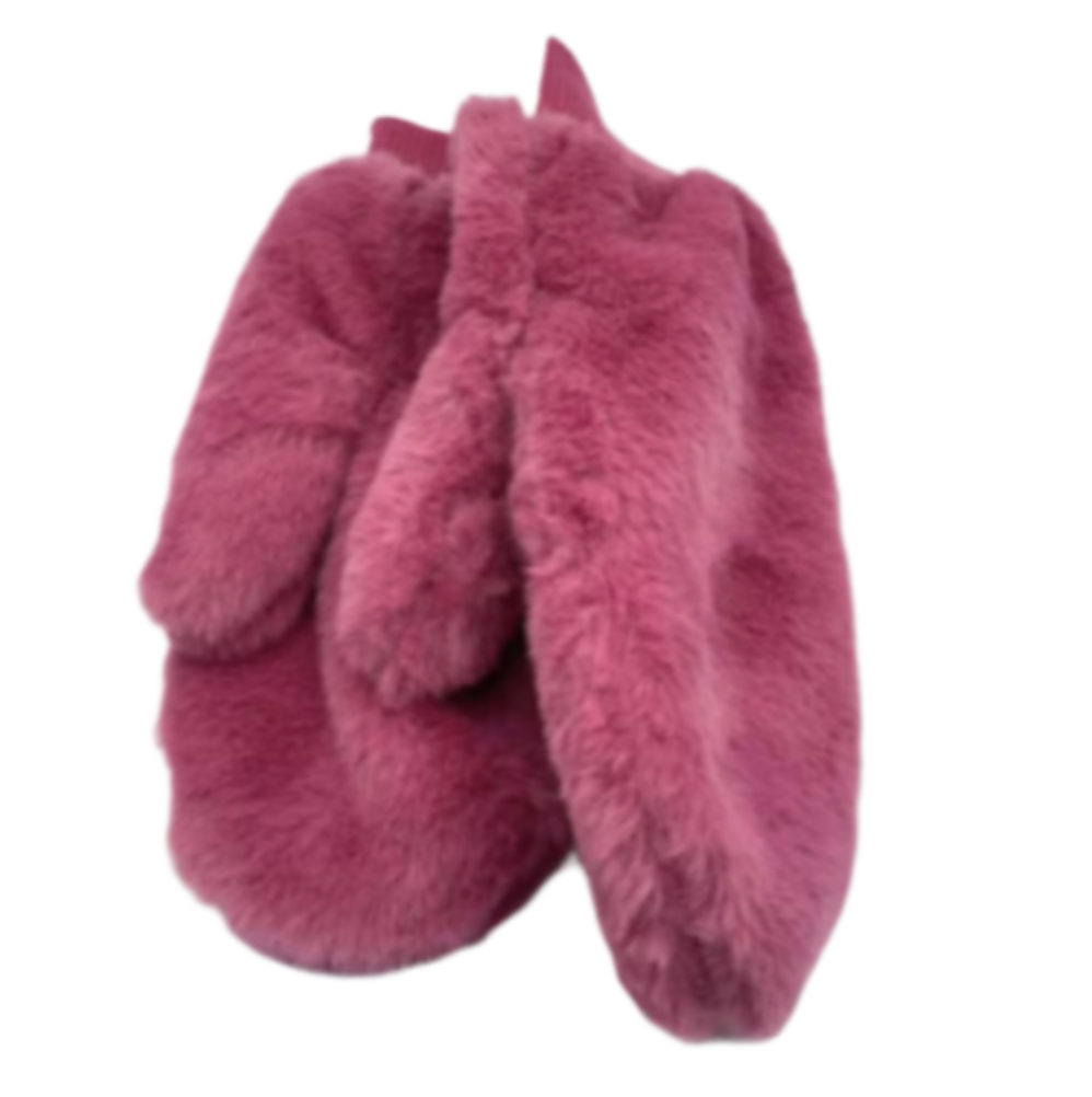 Women Soft Plush Warm Gloves Winter Fluffy Thicken Warm Mittens Faux Fur