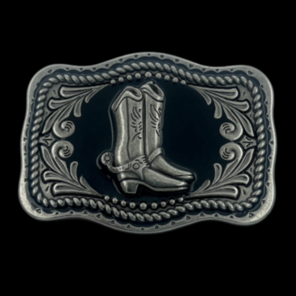 Cowboy Cowgirl Boots Western Fashion Style Belt Buckle