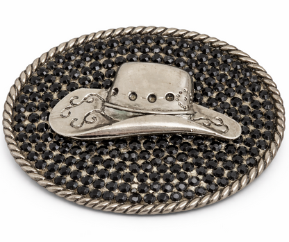 Western Silver Cowboy Cowgirl Rodeo Hat Hebillas de cinturón Boucle de Ceinture