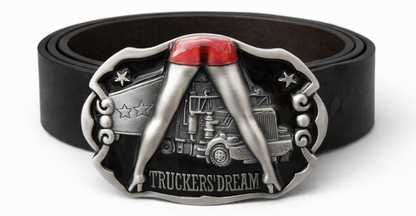 Trucker 18 Wheeler Dream Hot Lady Truck Driver Belt Buckle