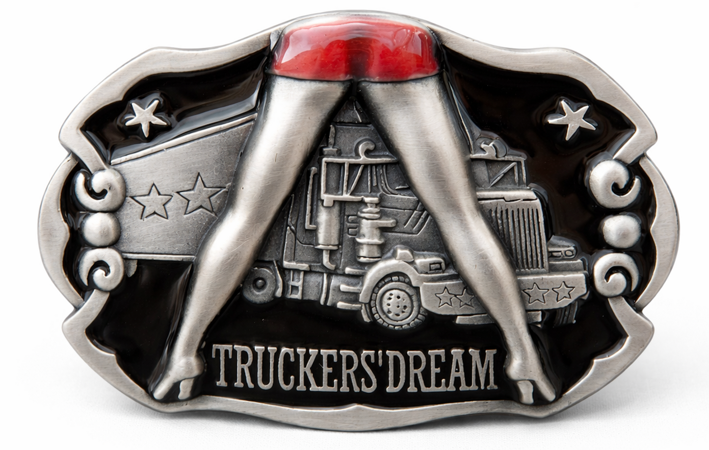 Trucker 18 Wheeler Dream Hot Lady Truck Driver Belt Buckle