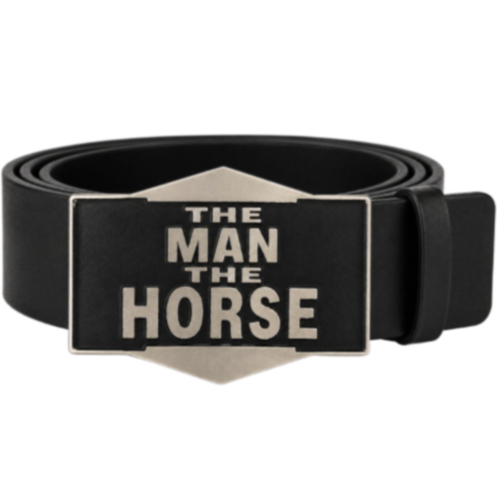 Man Horse Phrase Cool Humour Western Belt Buckle