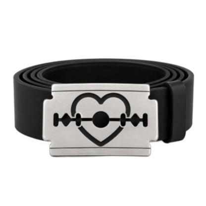 Barber Razor Blade Heart Stylist Barbershop Belt Buckle