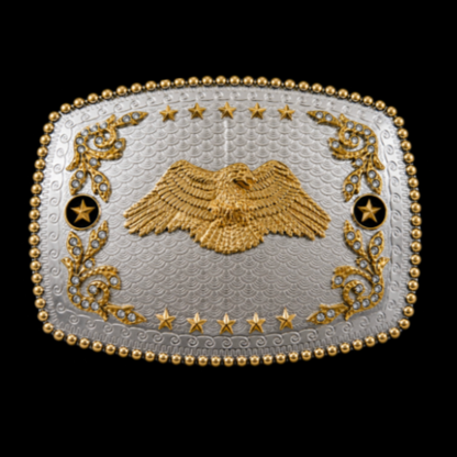 American Eagle Wings Big Western Belt Buckle