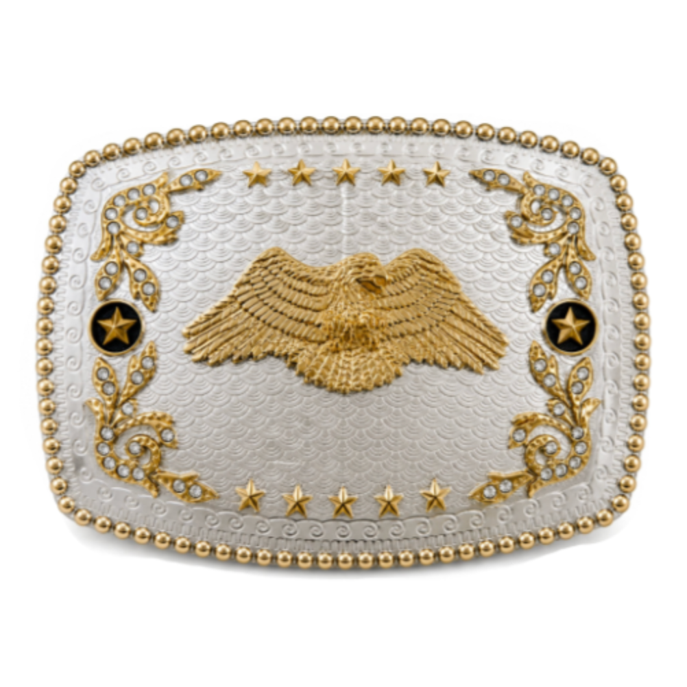 American Eagle Wings Big Western Belt Buckle