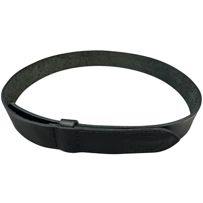 1.5"(38mm) Black Solid Torino Leather Mechanic's Belt Handmade in Canada by Zelikovitz