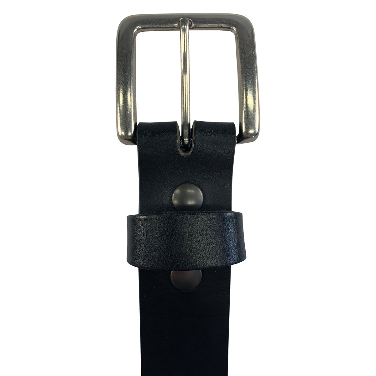 1.5"(38mm) Black Bridle Leather Belt Handmade in Canada by Zelikovitz Size 26 - 46