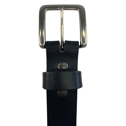 1.5"(38mm) Black Bridle Leather Belt Handmade in Canada by Zelikovitz Size 26 - 46