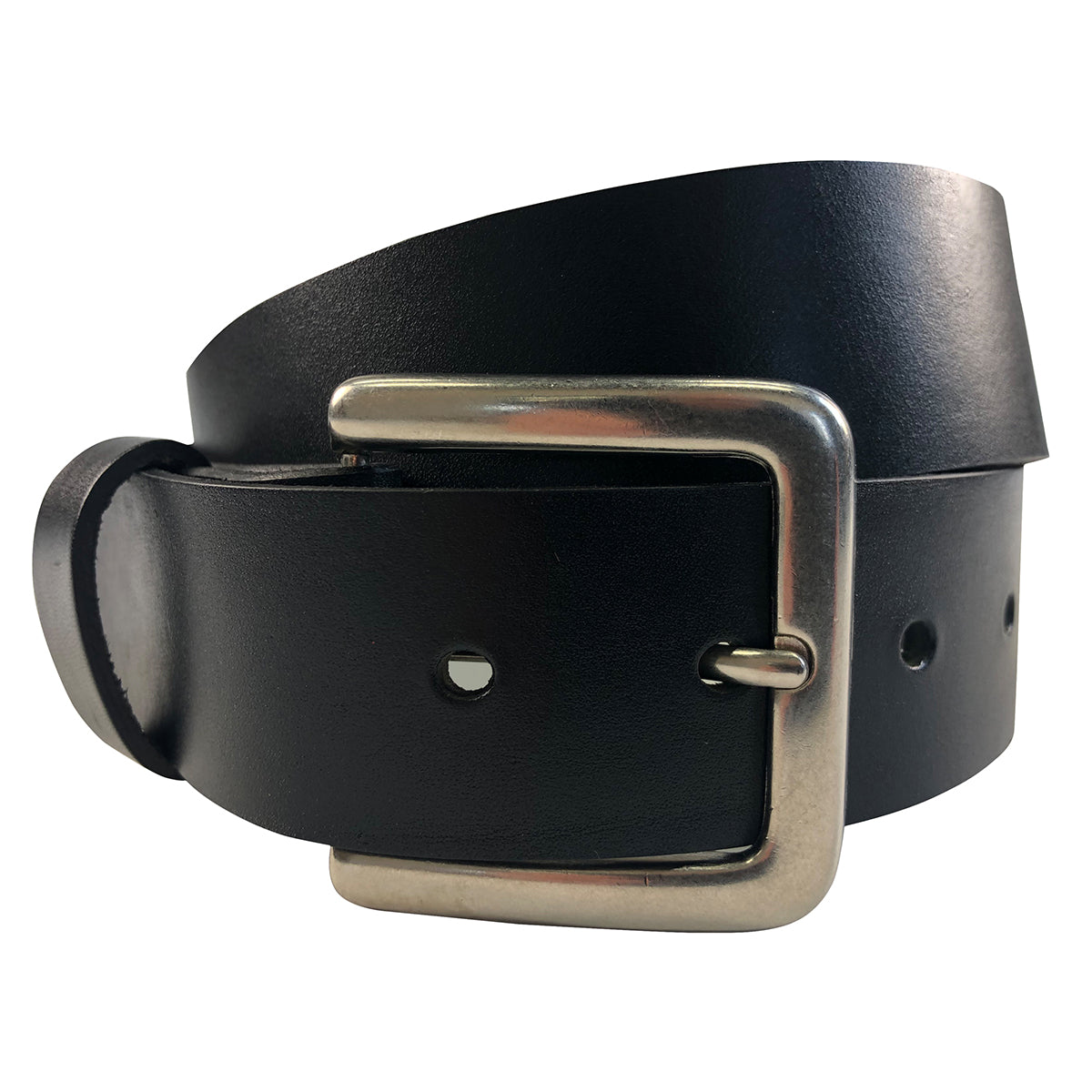 1.5"(38mm) Black Bridle Leather Belt Handmade in Canada by Zelikovitz Size 26 - 46
