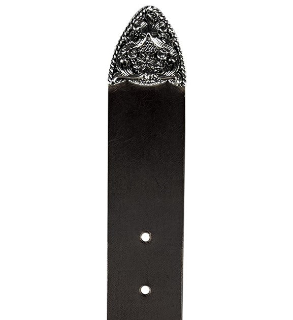 1.5" (38mm) Brown Western Style Leather Belt Handmade in Canada by Zelikovitz Size 26 - 60