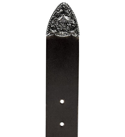 1.5" (38mm) Brown Western Style Leather Belt Handmade in Canada by Zelikovitz Size 26 - 60