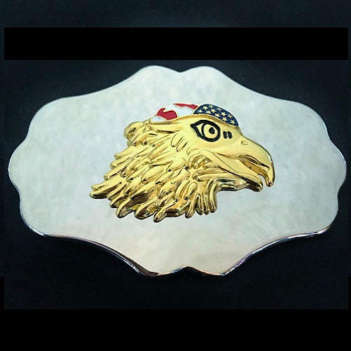 American Eagle Biker Native Belt Buckle