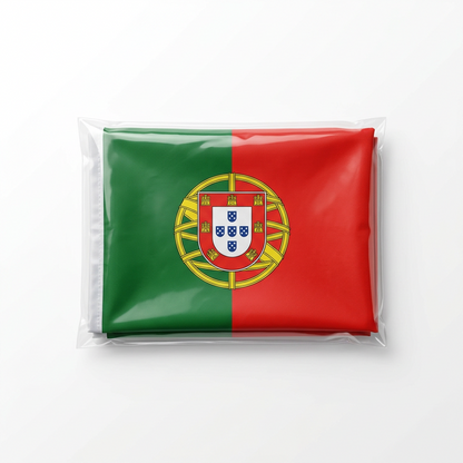 Portugal National Soccer Waving Pole Flag Escudo Quinas