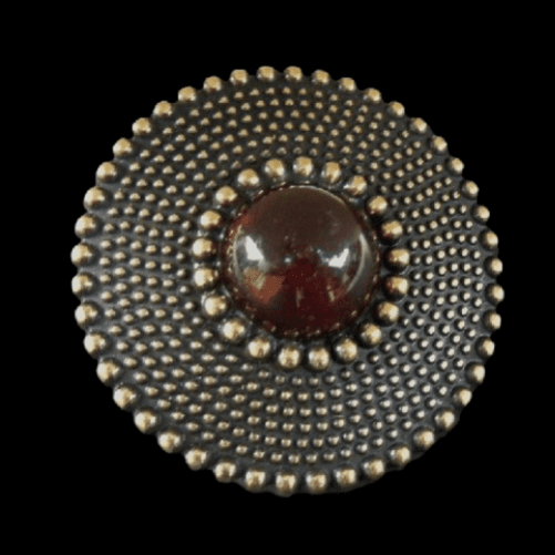 Amber Eye Flower Hippie Bohemian Fashion Style Belt Buckle