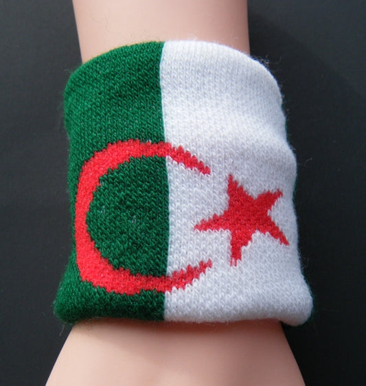 Algeria Algerian Algerie Drapeau Sweat Band Sweatband Wristband Wrist Band