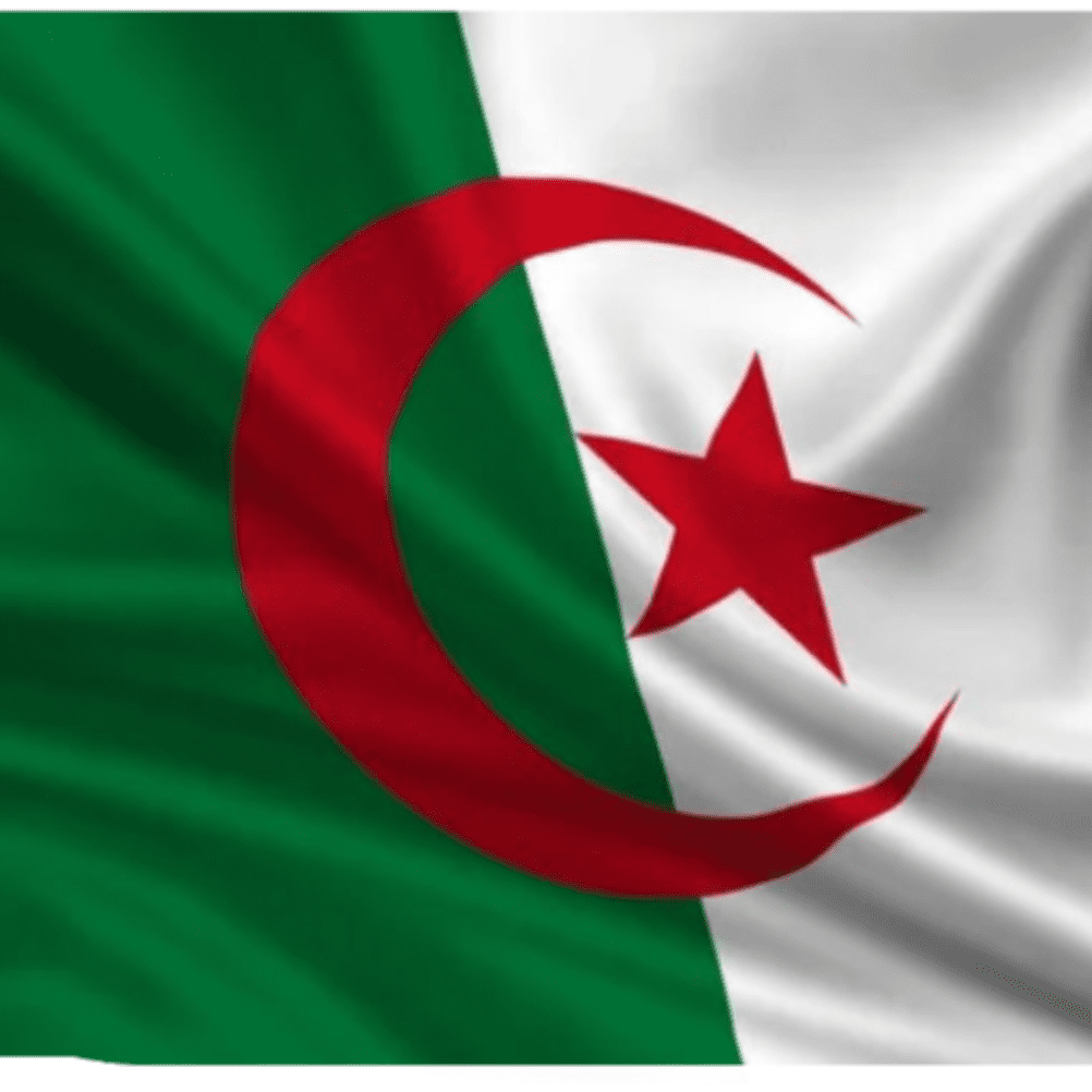 Algérie Pays Algérien Football Grand Drapeau De Poteau Agitant Algérie Beau Grand Drapeau