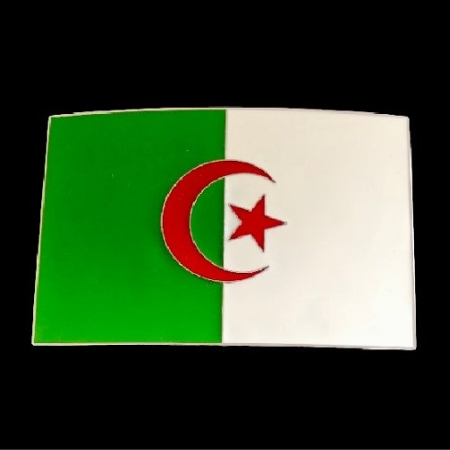 ALGERIA NATIONAL COUNTRY FLAG ALGERIAN BELT BUCKLE