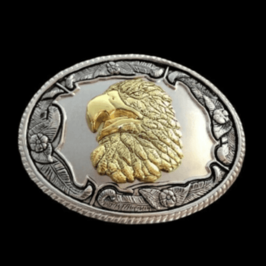 Eagle Head American Belt Buckle