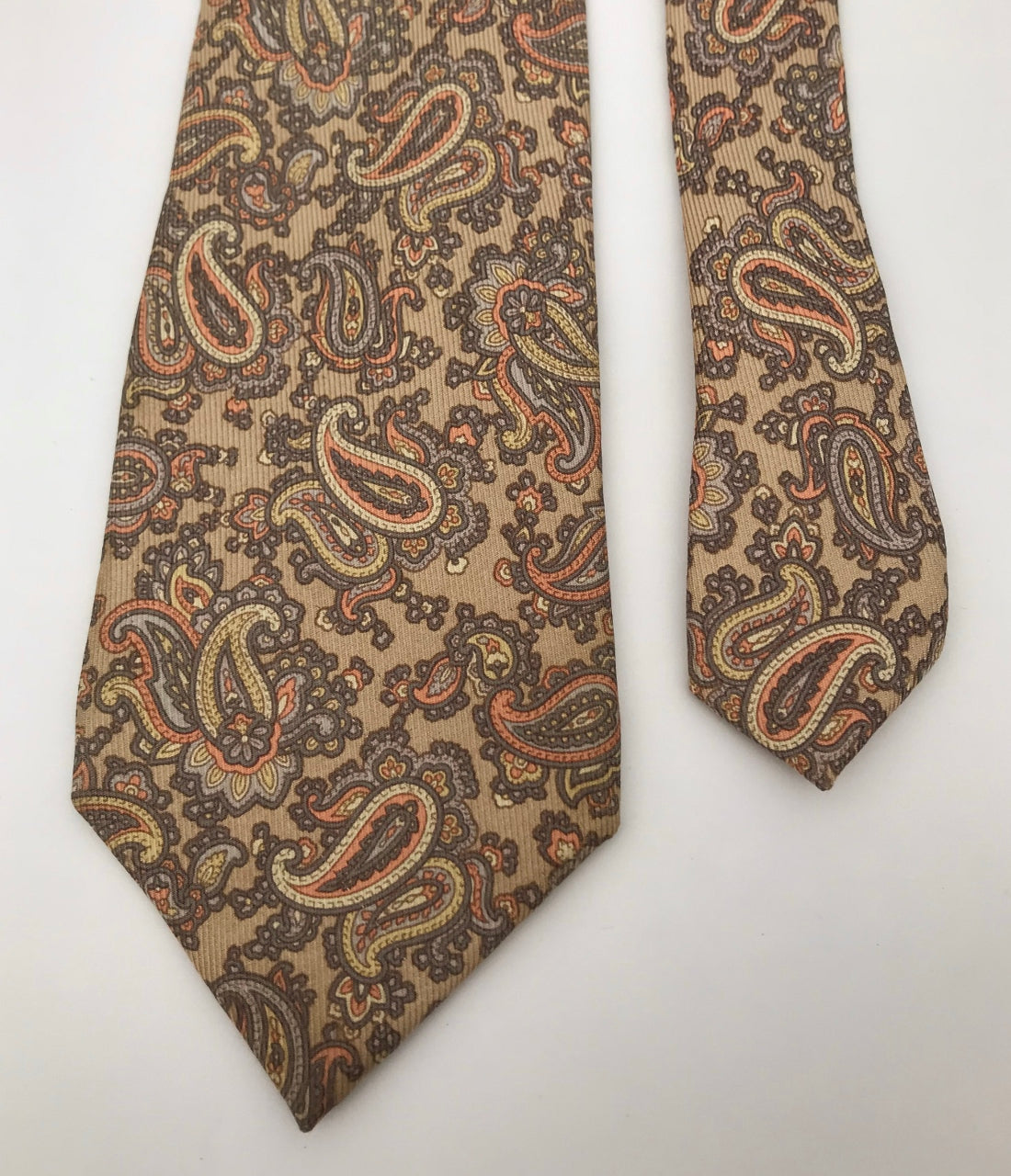 AnnaLisa Cravate classique italienne Paisley Design originale chic en soie pour homme