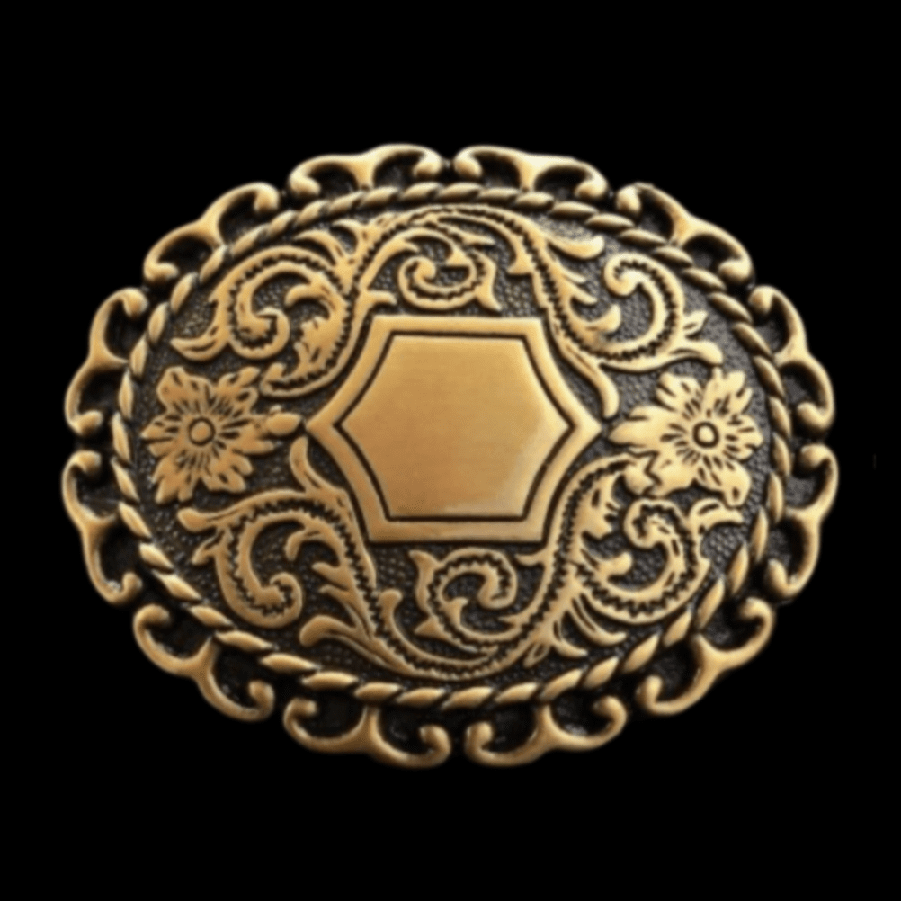 Bohemian Hippie Fashion Flowers Belt Buckle