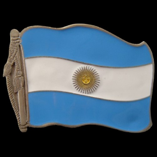 Hebillas de hebilla de cinturón de bandera de país argentino de Argentina