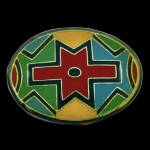 Amerindian Native Indian Art Hippie Tribal Fashion Belt Buckle