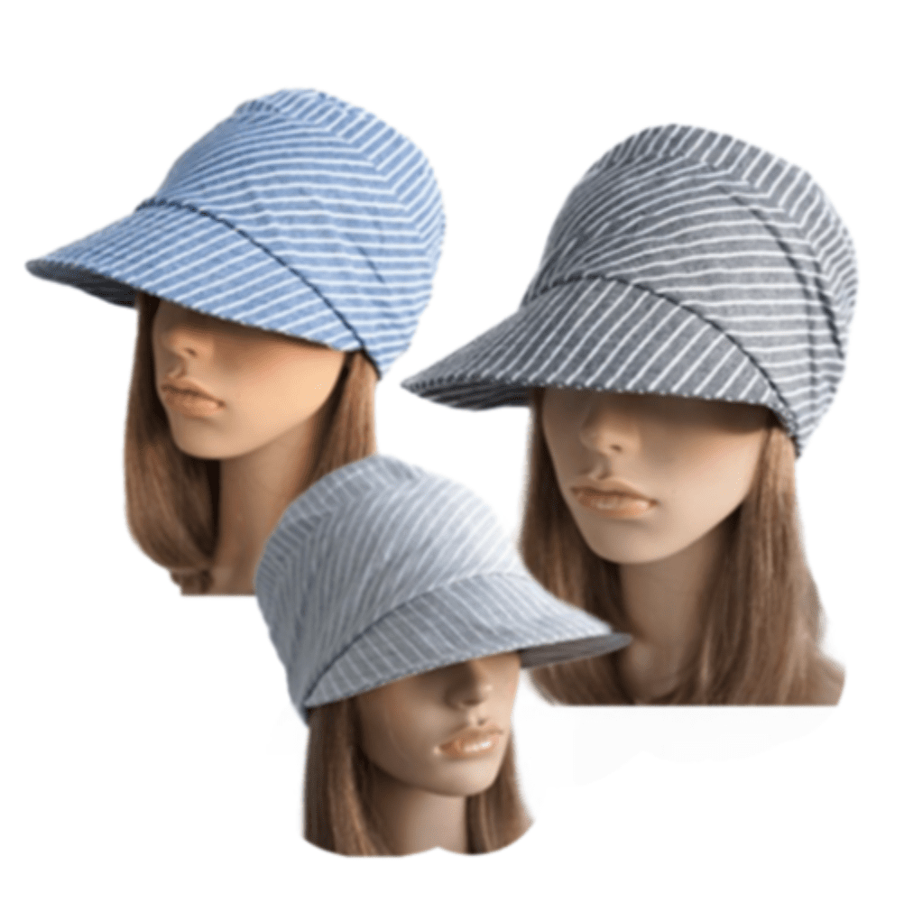 Chapeau en coton à fleurs pour femmes, casquette à bord rond, Cloche, été et printemps