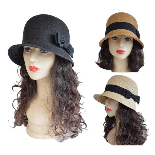 Beauty Women's Hat Round Brim Cap Cloche Church Hats Summer Spring