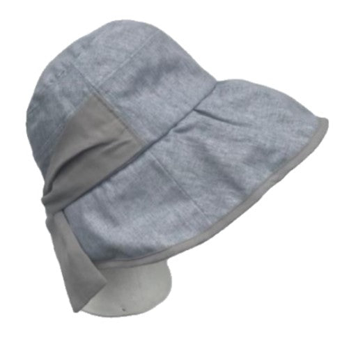 Chapeau en coton et lin pour femmes, casquette à bord rond, Cloche, chapeaux d'été et de printemps