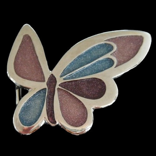 Butterfly Wings Glitter Insect Retro Elegant Belt Buckle