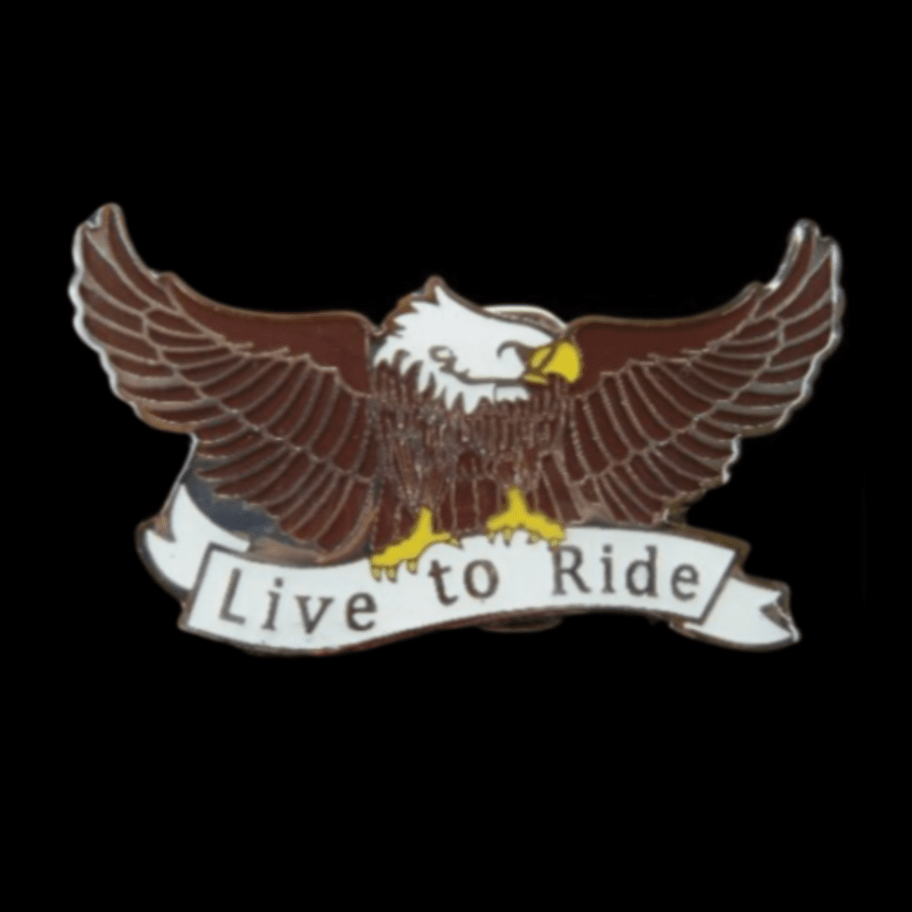 Eagle Live To Ride Biker Motorcycle Belt Buckle