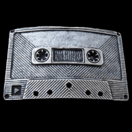 Belt Buckles Music Tape Deck Recorder Cassette Rock